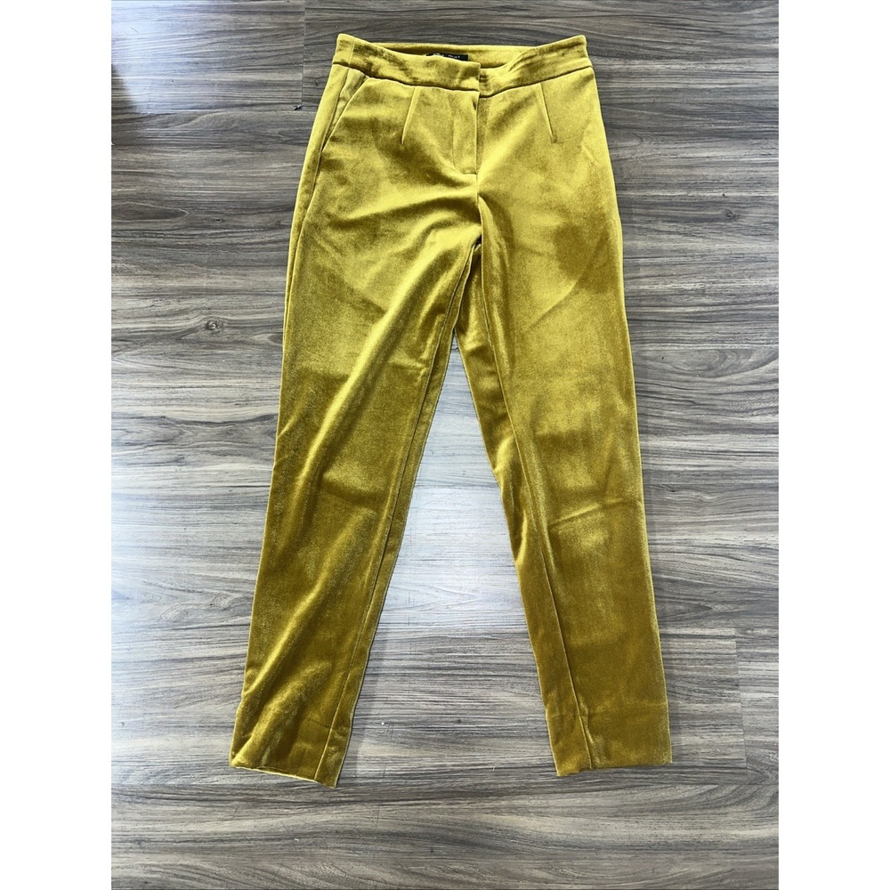 romeo and juliet couture Mustard Velvet Trousers Pants Sz S Women's Cottagecore